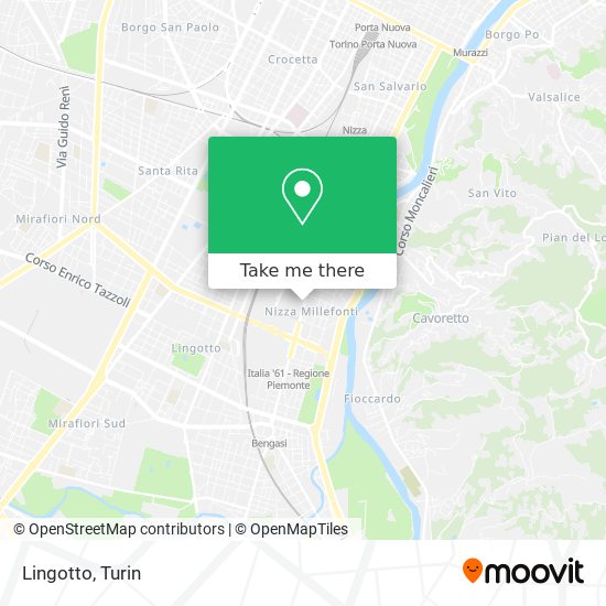Lingotto map