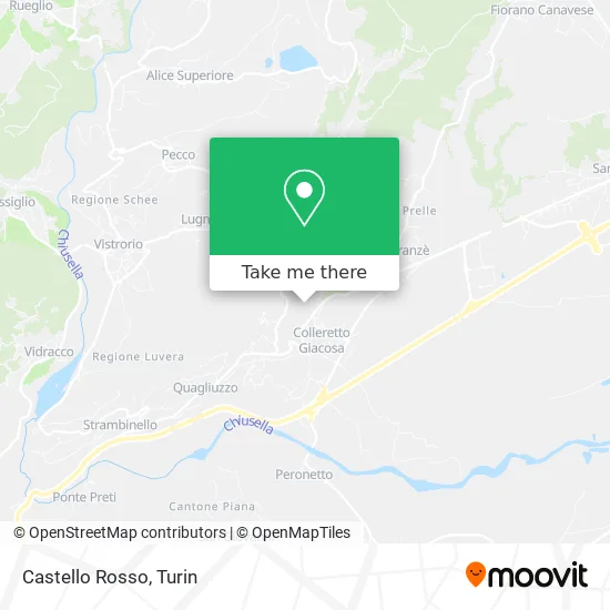 Castello Rosso map