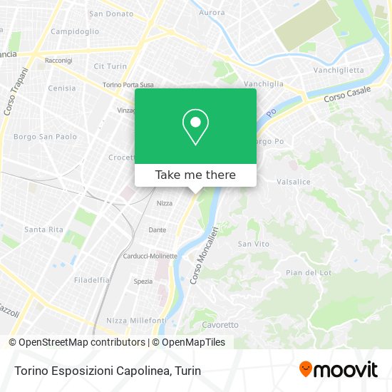 Torino Esposizioni Capolinea map