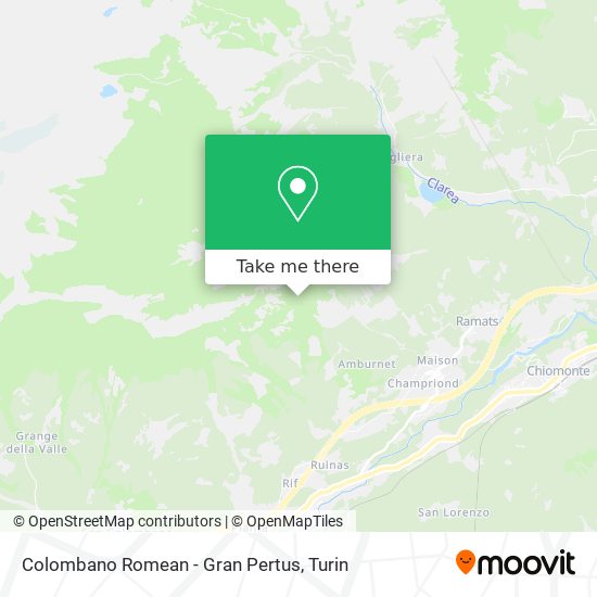 Colombano Romean - Gran Pertus map