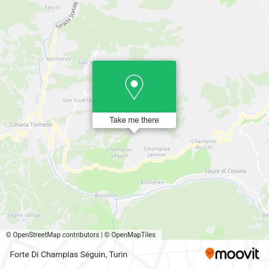Forte Di Champlas Séguin map