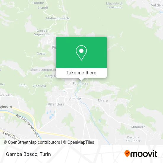 Gamba Bosco map