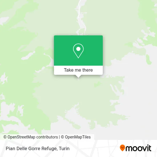 Pian Delle Gorre Refuge map