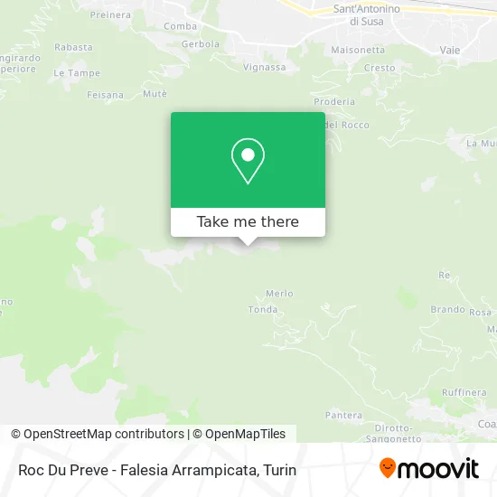 Roc Du Preve - Climbing Wall map