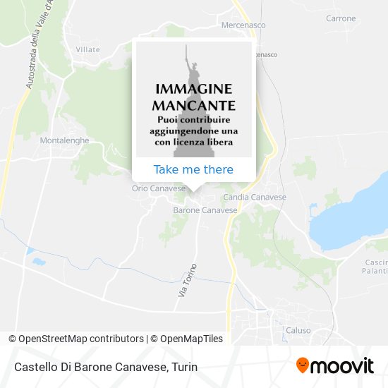 Castello Di Barone Canavese map