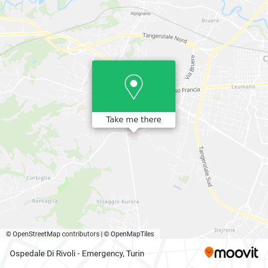 Ospedale Di Rivoli - Emergency map