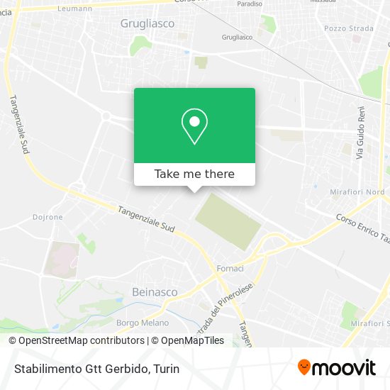 Stabilimento Gtt Gerbido map