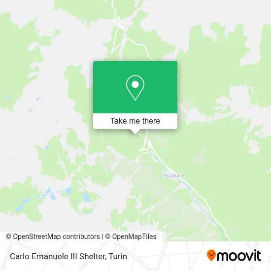 Carlo Emanuele III Shelter map