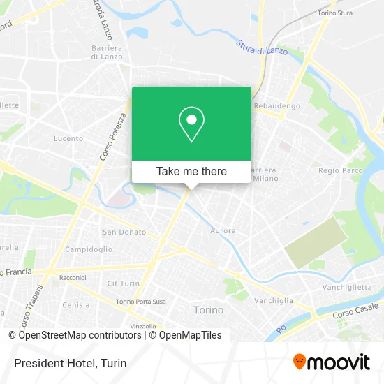 President Hotel map