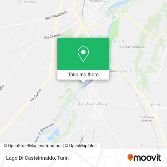 Castelrinaldo Lake map