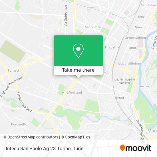 Intesa San Paolo Ag.23 Torino map