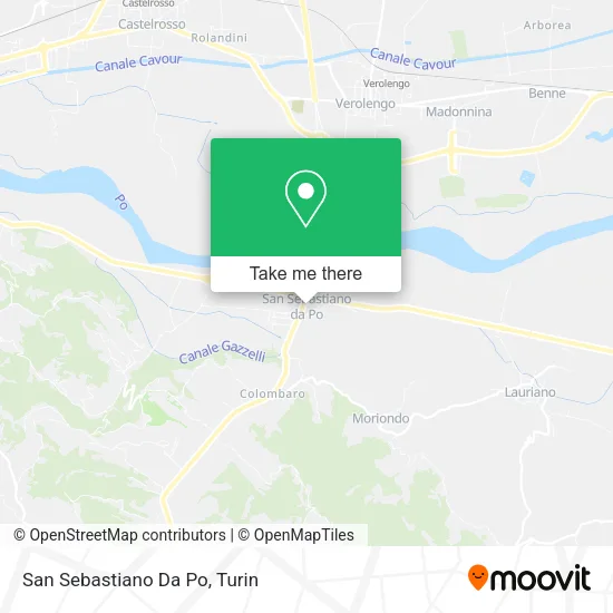 San Sebastiano Da Po map