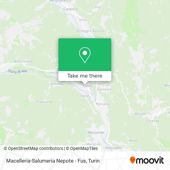 Macelleria-Salumeria Nepote - Fus map