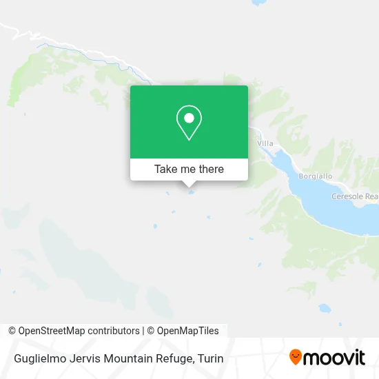 Guglielmo Jervis Mountain Refuge map