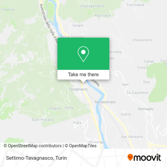 Settimo-Tavagnasco map