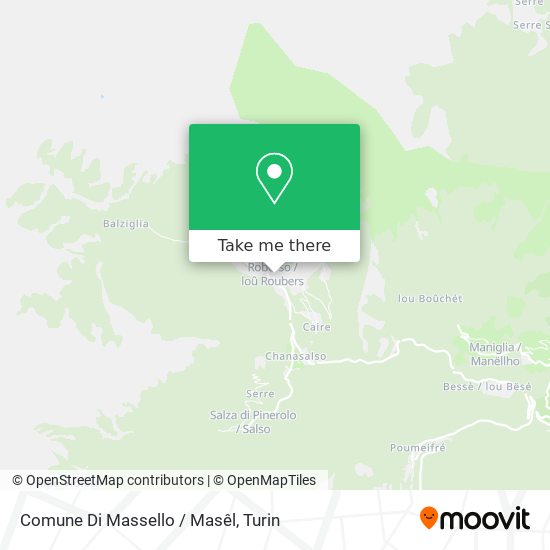 Comune Di Massello / Masêl map