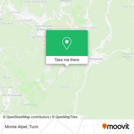 Monte Alpet map