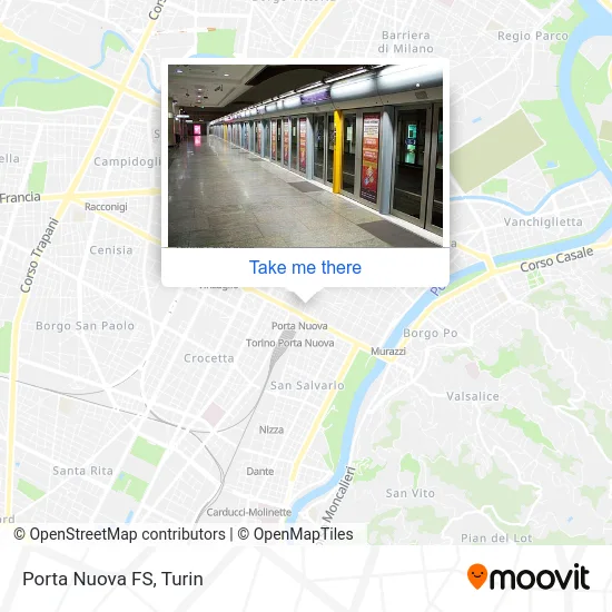Porta Nuova Railway Station map