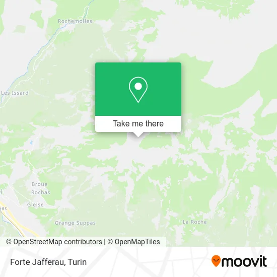 Jafferau Fortress map