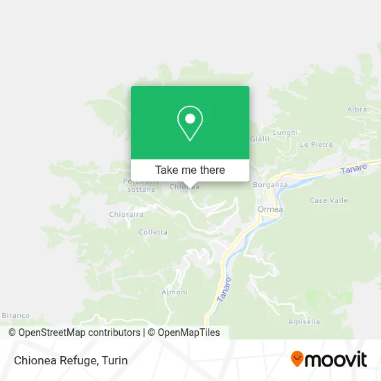 Chionea Refuge map