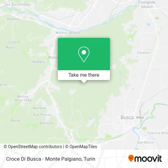 Croce Di Busca - Monte Palgiano map