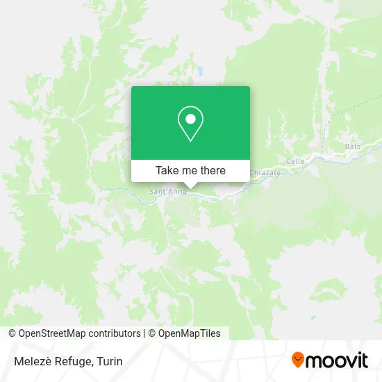 Melezè Refuge map