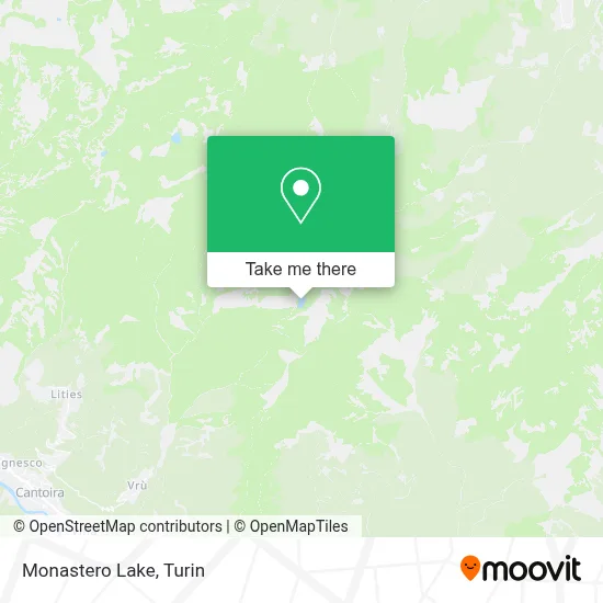 Monastero Lake map
