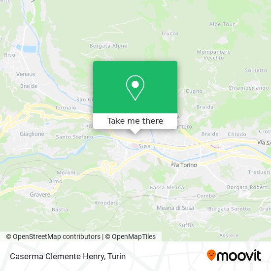 Caserma Clemente Henry map