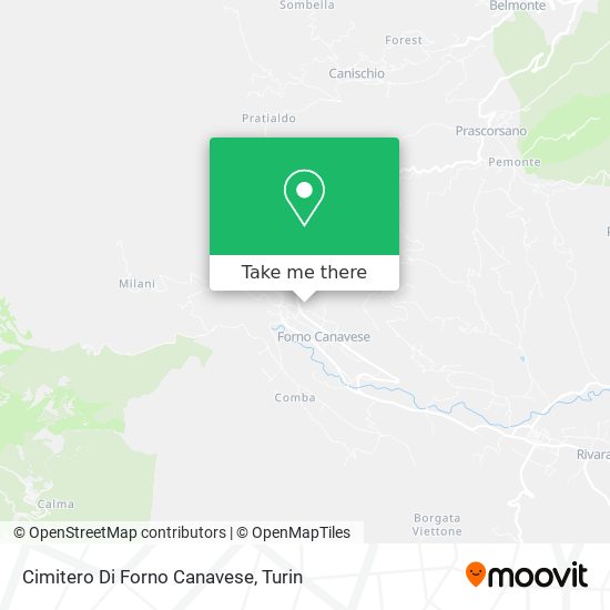 Cimitero Di Forno Canavese map