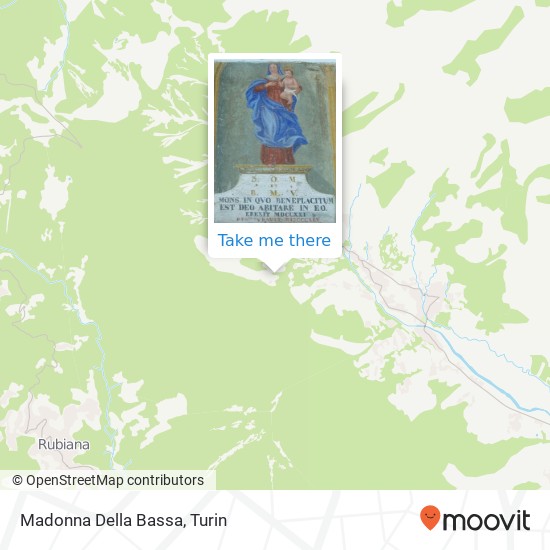 Madonna Della Bassa map