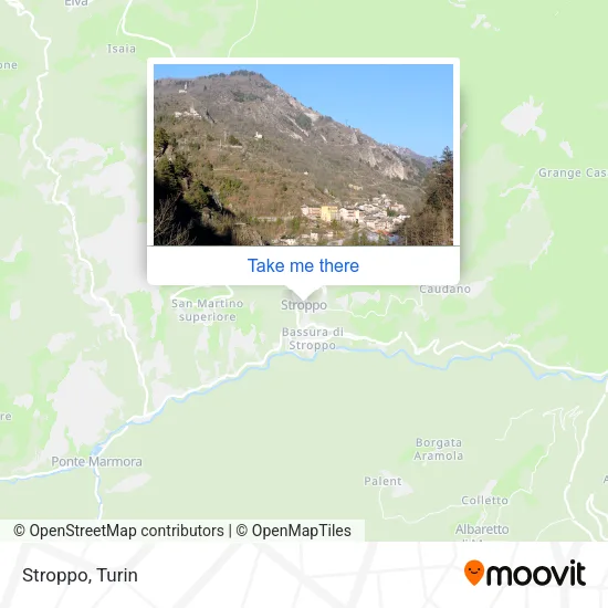 Stroppo map