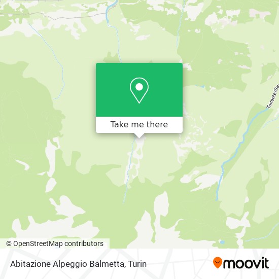 Abitazione Alpeggio Balmetta map