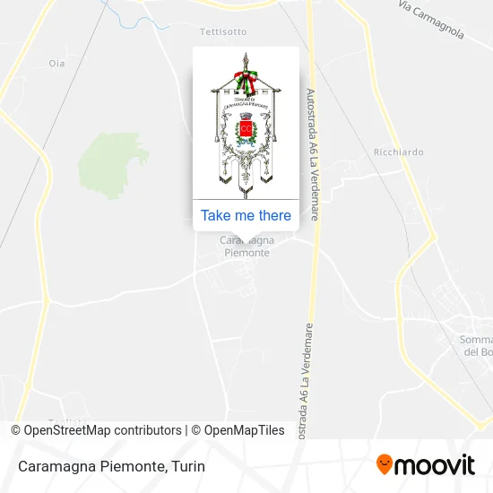 Caramagna Piemonte map