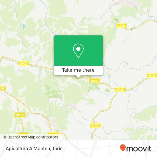 Apicoltura A Monteu map