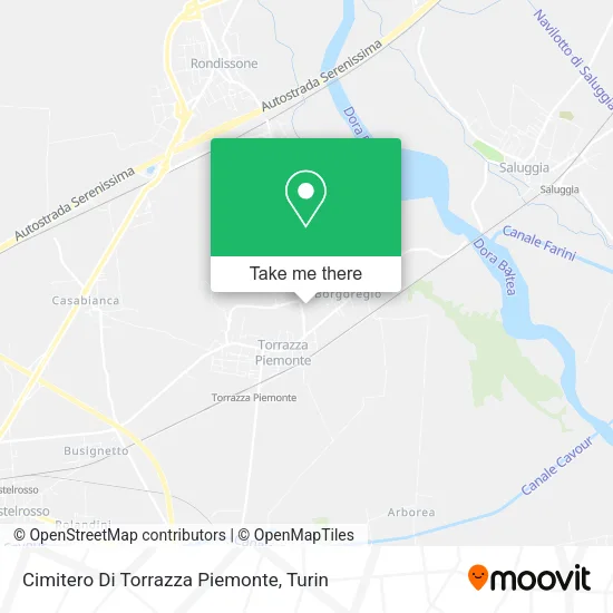 Cimitero Di Torrazza Piemonte map