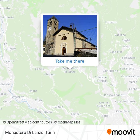 Monastero Di Lanzo map
