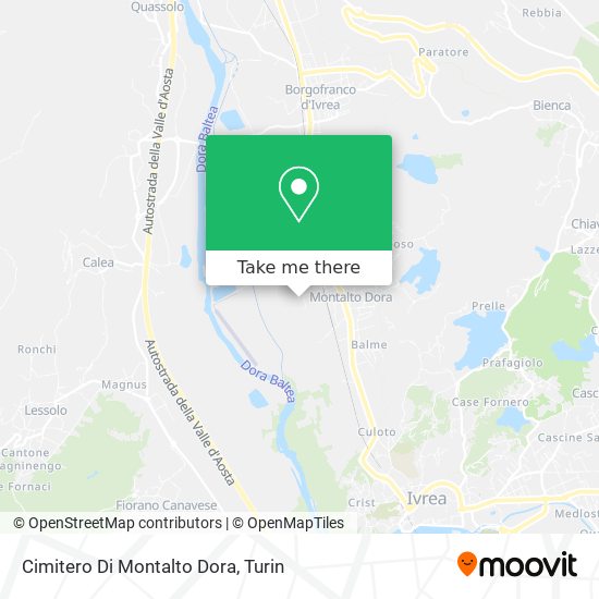 Cimitero Di Montalto Dora map