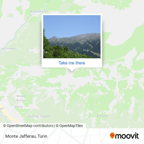 Monte Jafferau map