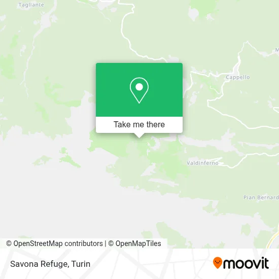 Savona Refuge map