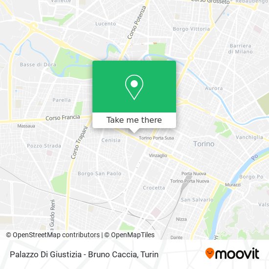 Palazzo Di Giustizia - Bruno Caccia map