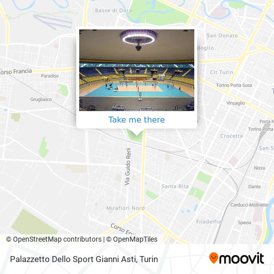 Palazzetto Dello Sport Gianni Asti map