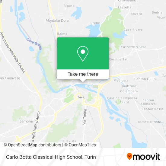 Carlo Botta Classical High School map