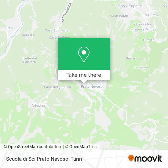 Scuola di Sci Prato Nevoso map