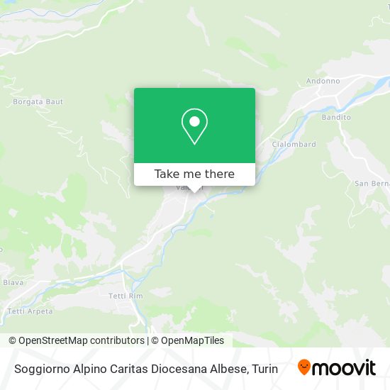 Soggiorno Alpino Caritas Diocesana Albese map