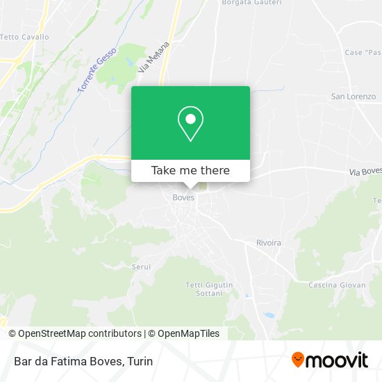 Bar da Fatima Boves map