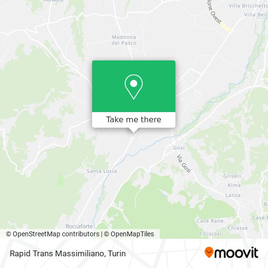 Rapid Trans Massimiliano map