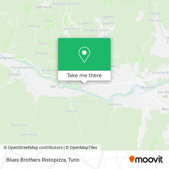 Blues Brothers Ristopizza map