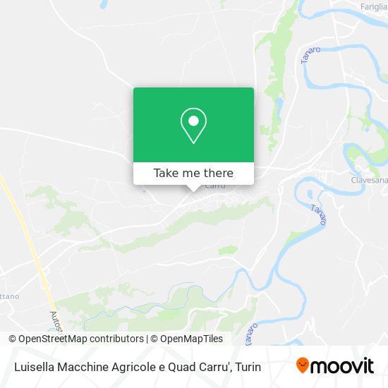 Luisella Macchine Agricole e Quad Carru' map
