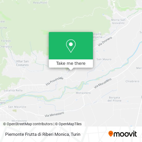 Piemonte Frutta di Riberi Monica map
