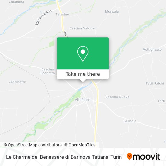 Le Charme del Benessere di Barinova Tatiana map